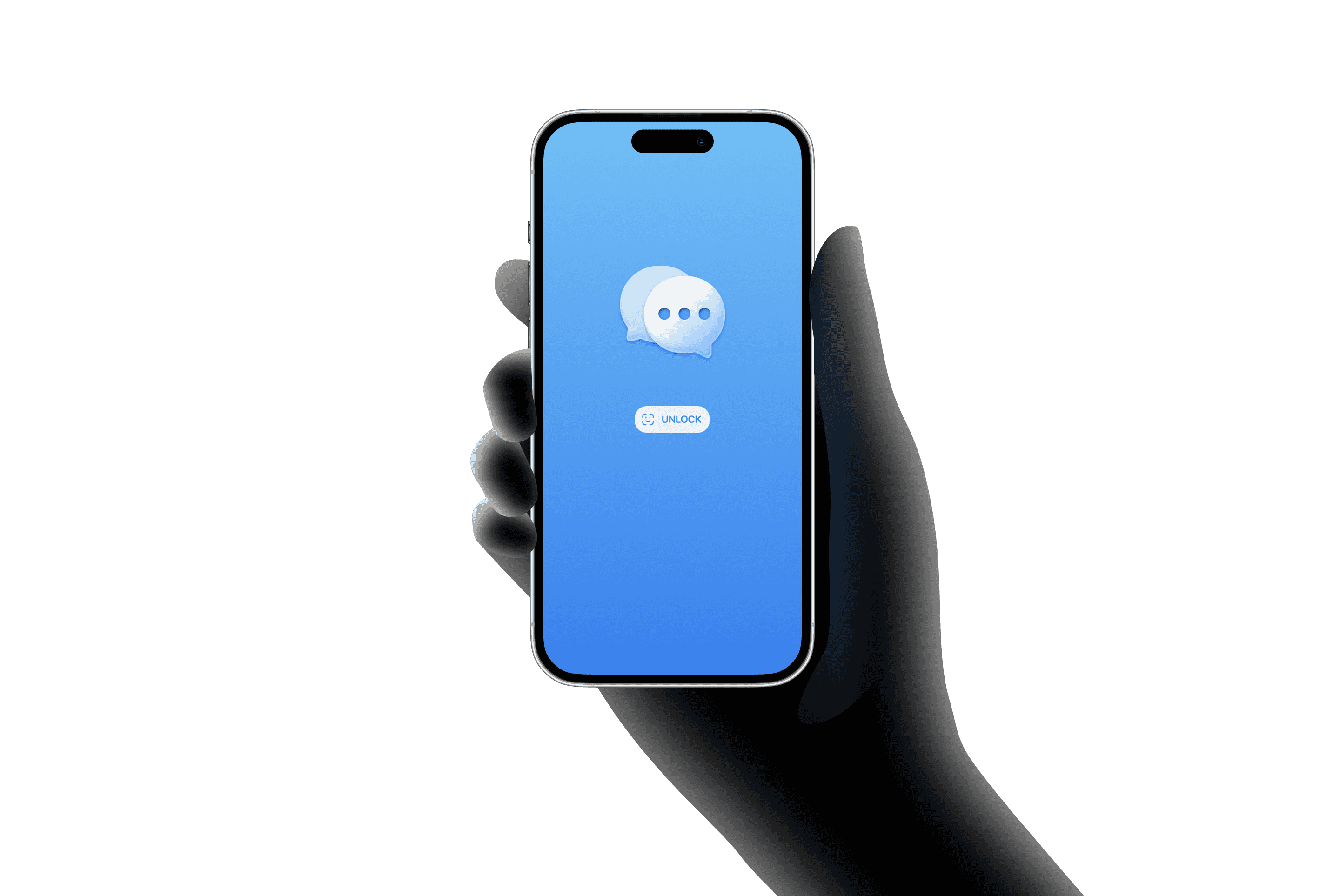 Lockscreen of the Messaging app