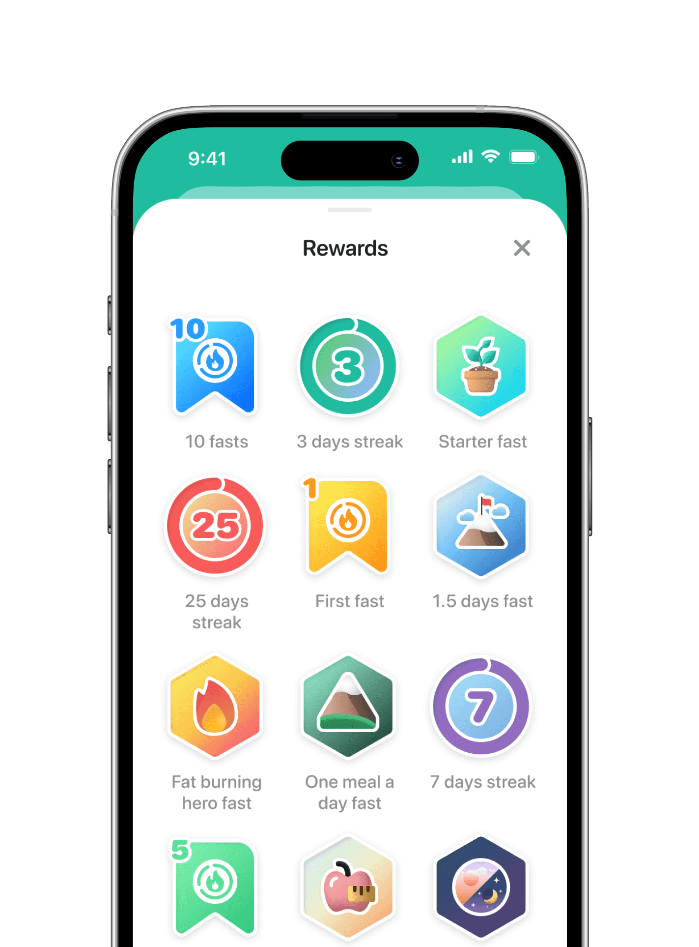 The list of rewards